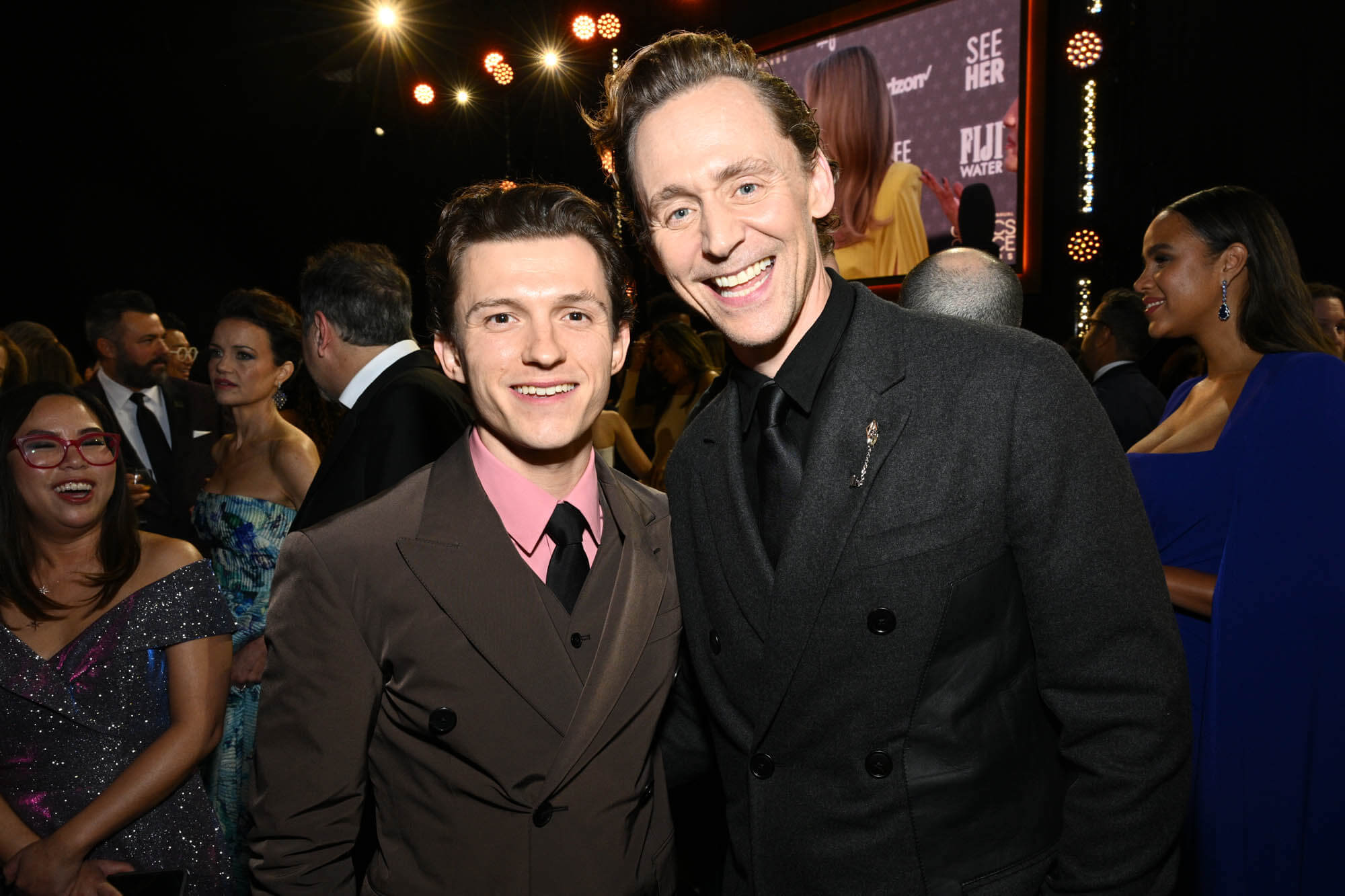 Tom Holland and Tom Hiddleston at The 29th Critics' Choice Awards
