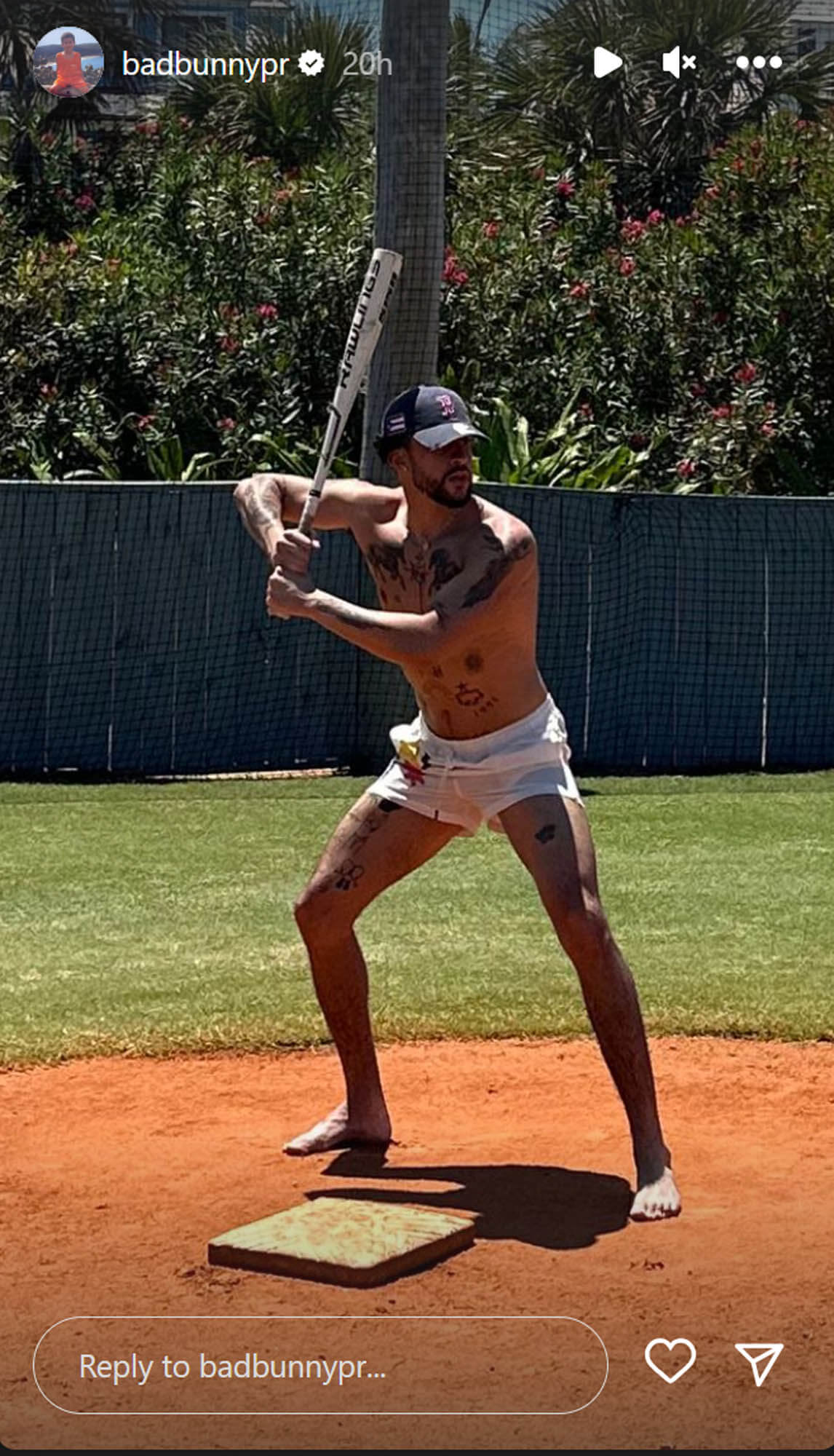 Bad Bunny batting