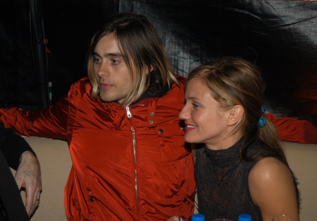 Jared Leto & Cameron Diaz at the Miramax Golden Globes Party, January 19. 2003