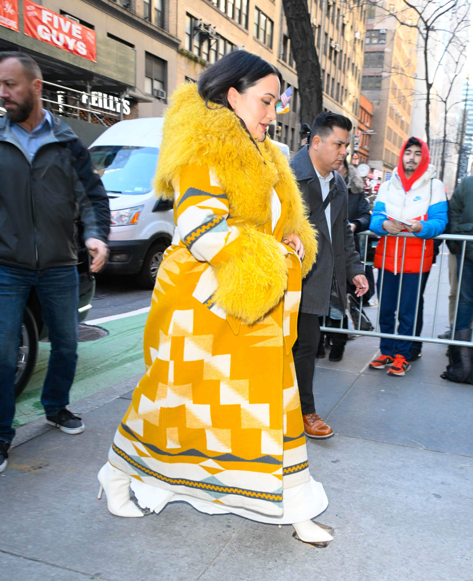  Lily Gladstone is seen outside "Today" on January 11, 2024 in New York City