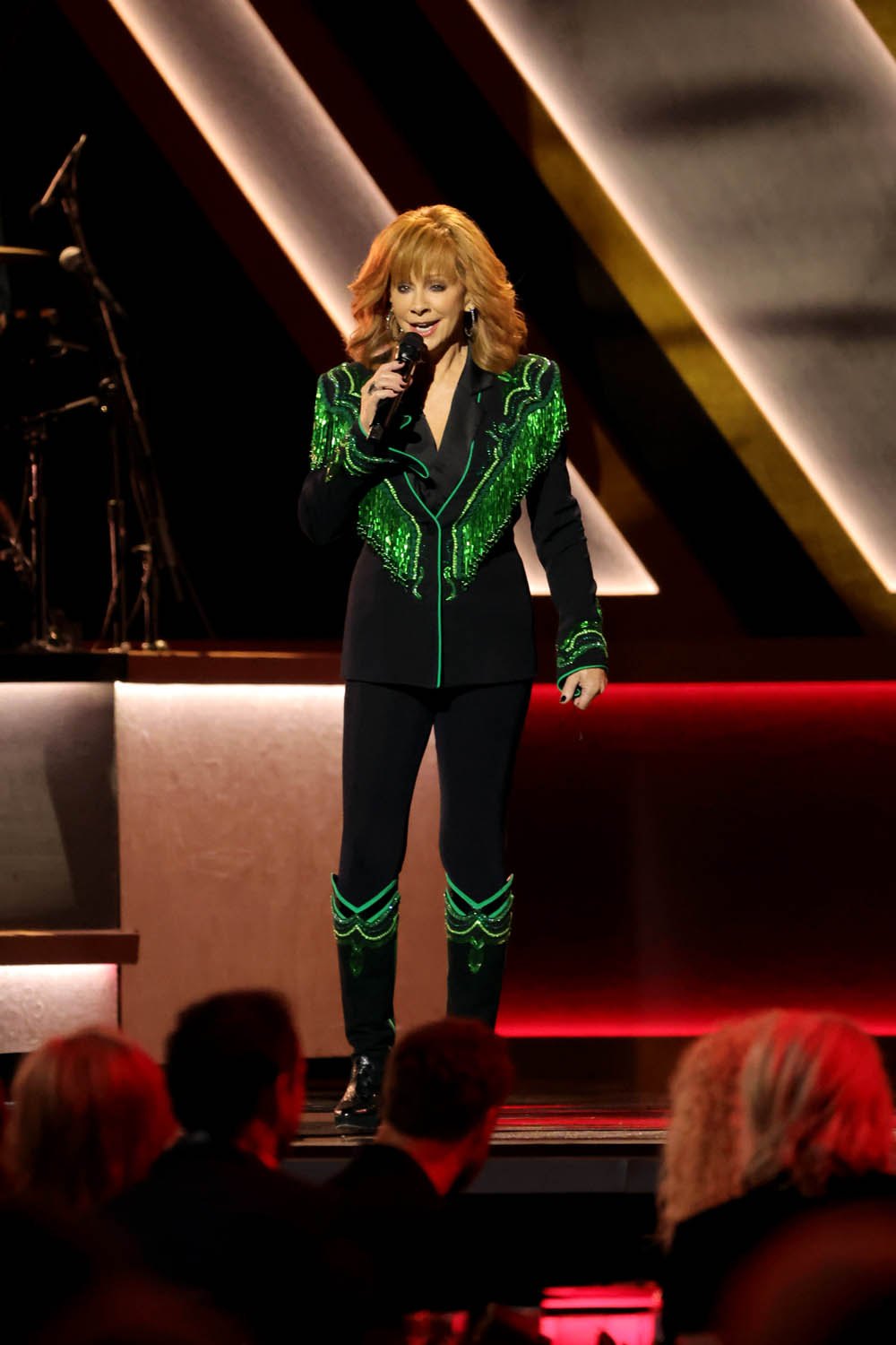 Reba McEntire performs onstage at The 56th Annual CMA Awards
