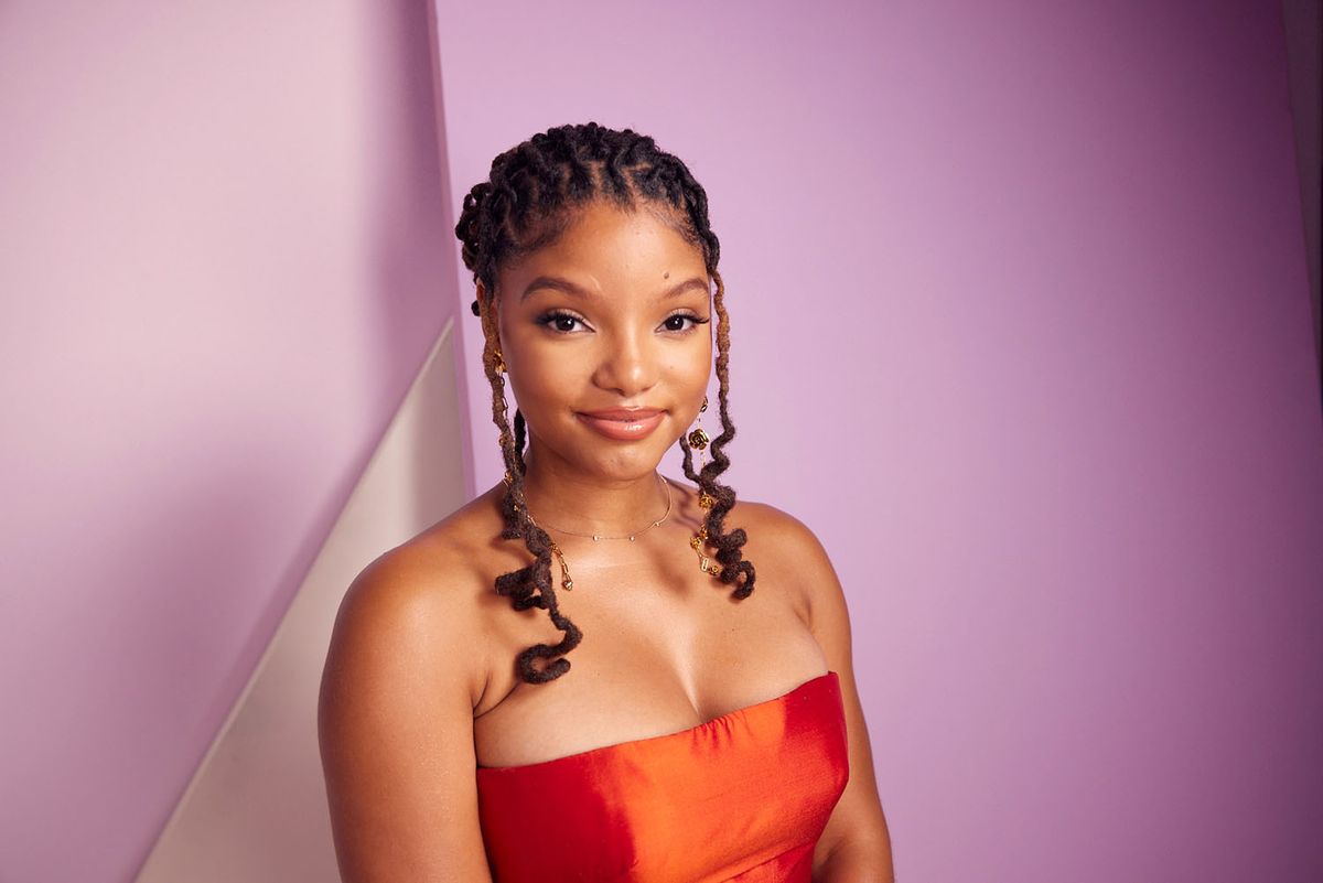 halle bailey pink dress Halle for Natural Cycles' Is Mommy Okay? Campaign #halle #hallebailey #halo #naturalcycles #postpartum #postpartumjourney #postpartumdepression #seperationanxiety #postpartumhealth #postpartumsupport