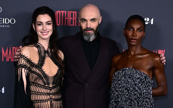 Anne Hathaway and Michaela Coel in Mother Mary