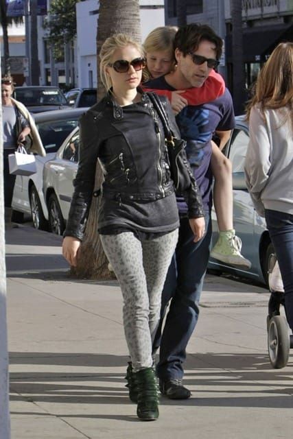 More spotted jeans...and green boots