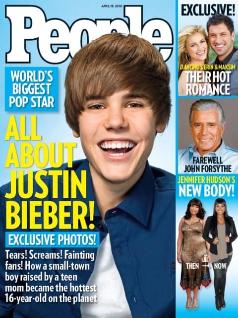 Little Bieber’s big cover
