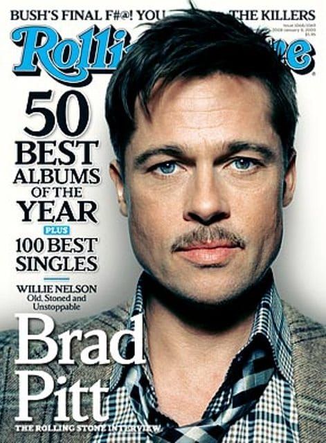 A candid Brad in Rolling Stone
