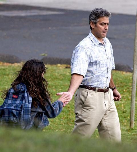 Clooney with a kid
