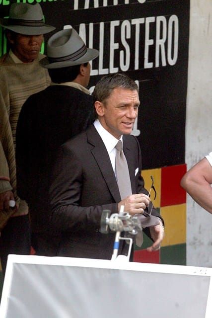 Bond on Set