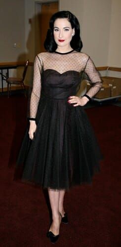 On Dita Von Teese