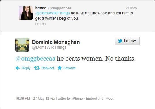 Dominic Monaghan calls it like he sees it