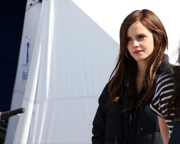 Emma's long hair and legs