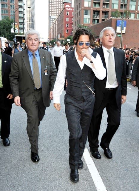Johnny Depp charms Chicago