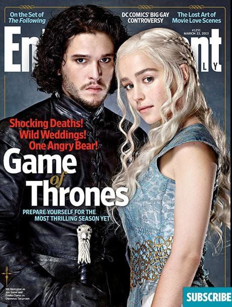 The Khaleesi & Jon Snow. Gidget to the left