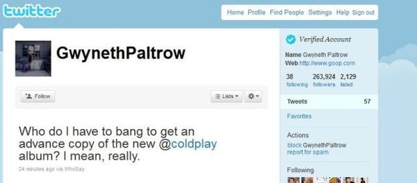Who does GOOP have to bang?