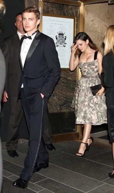 MET garden dress and her beautiful boyfriend