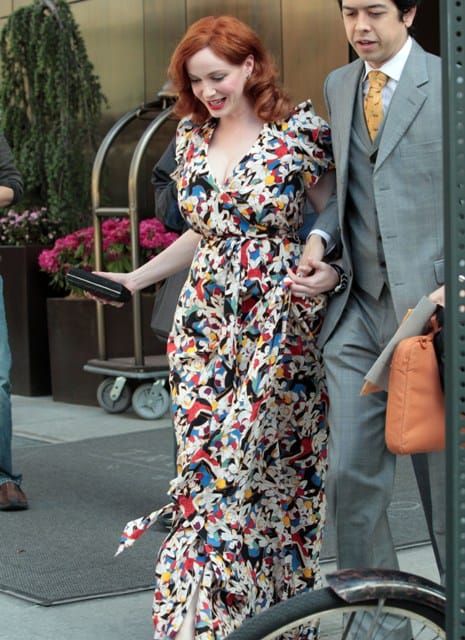 Carpets & Candids: Christina’s dress with faces