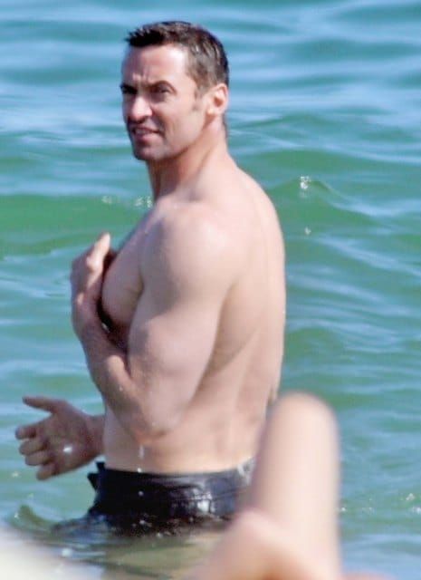 Hugh on holiday before hosting