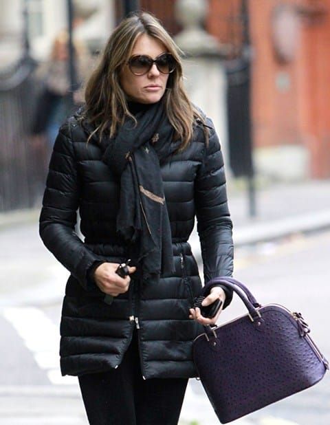 Carpets & Candids: Liz’s fitted puffy coat