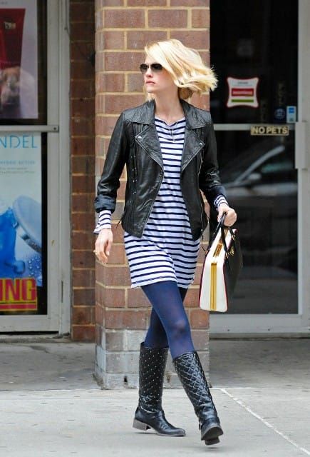 Carpets & Candids: January’s blue tights