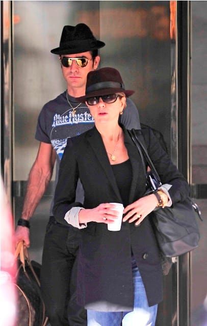 Jen & Justin matching hats