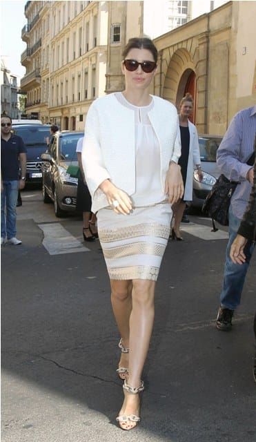 Justin Timberlake’s girlfriend: front row in Paris