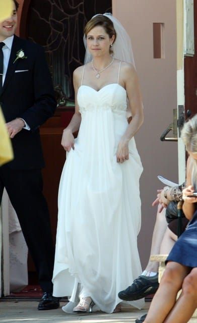 Pam’s dress, Jim’s tie – SPOILER
