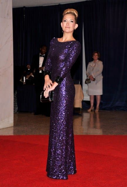 Carpets & Candids: Kate Hudson purple and sparkly