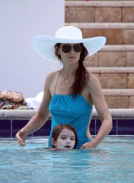 Katie by the pool