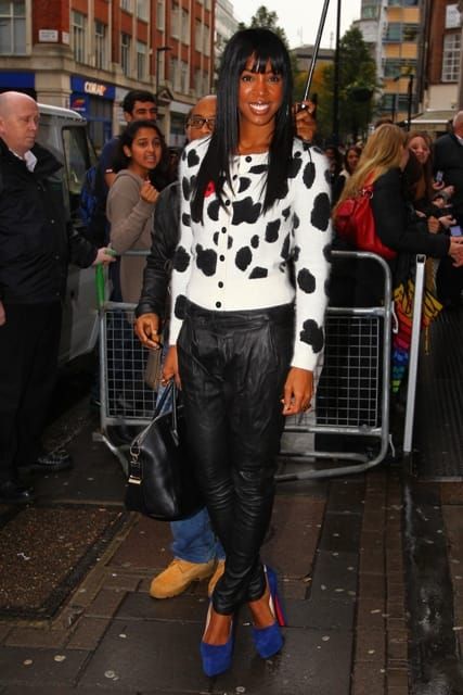 Carpets & Candids: Kelly Rowland’s cow print