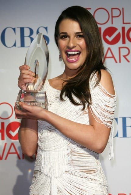 Carpets & Candids: Lea Michele in Marchesa