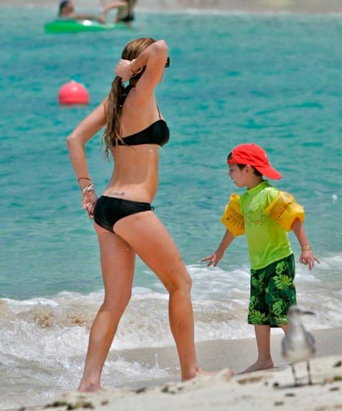 Beach Ass Posing in the Bahamas