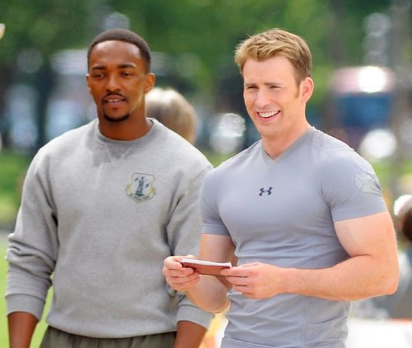 Black Widow, Falcon, and oh yeah, Captain America