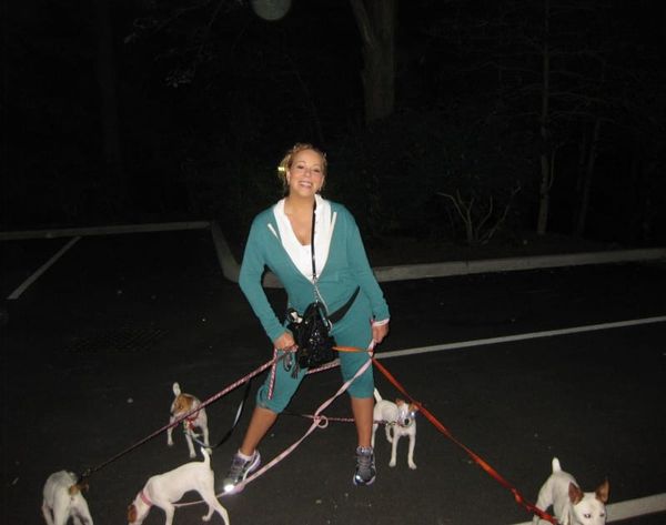 Mimi: X Factor and puppy posing