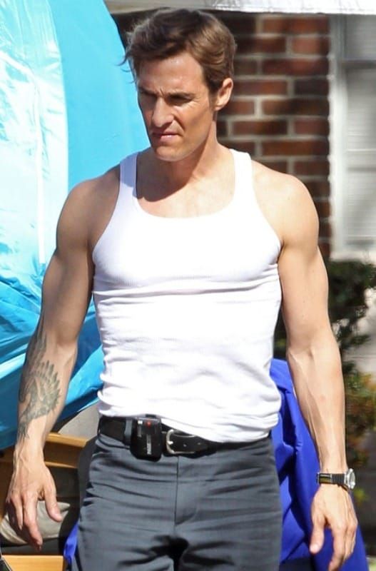 McConaughey with a side part