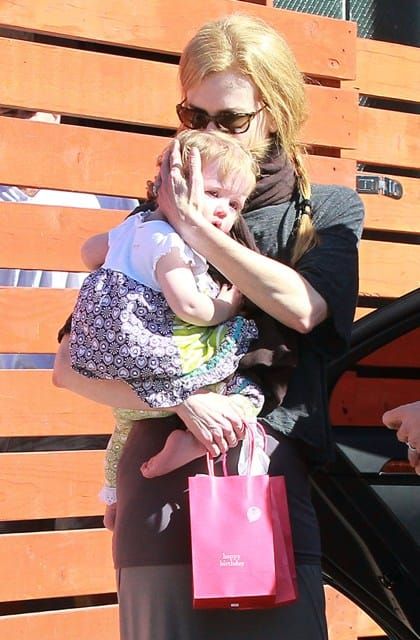 Nicole on the school run