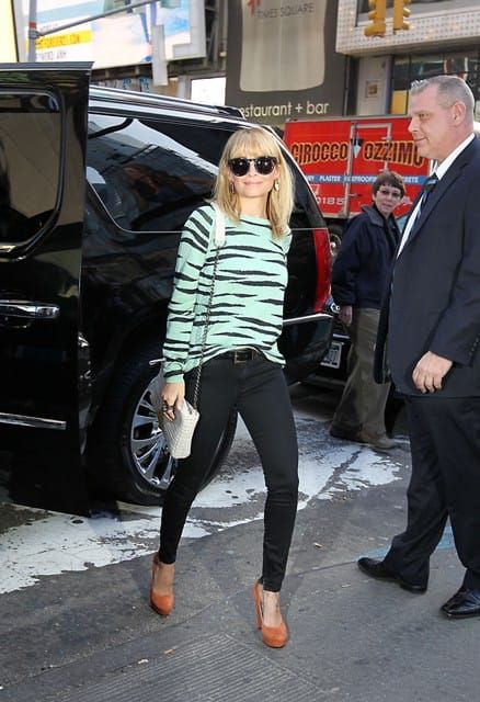 Carpets & Candids: Nicole Richie’s mint zebra