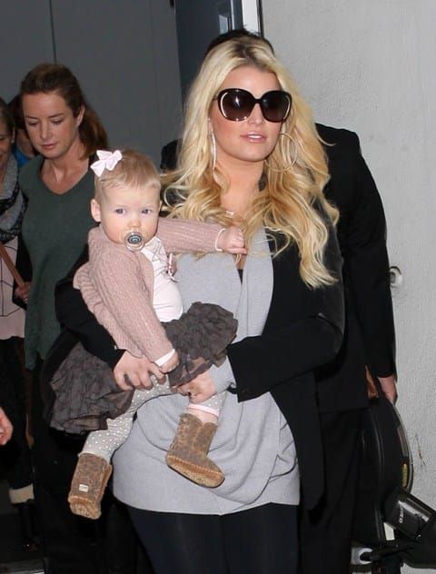 Using the baby to hide the baby bump