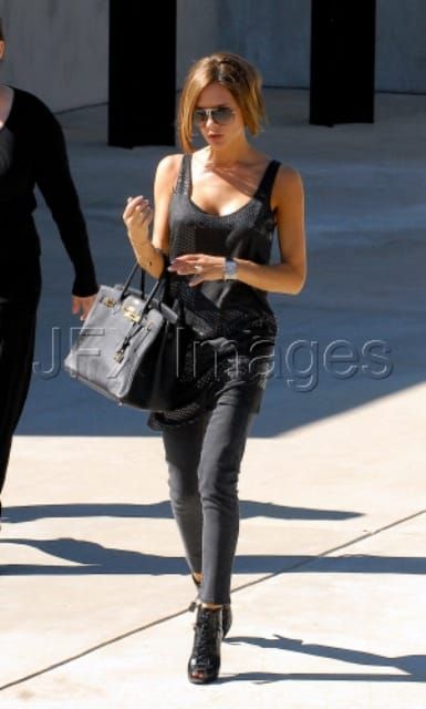 Posh in LA: the open toe boots