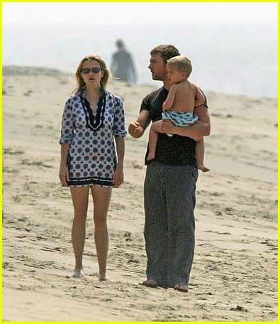 The Family Phillippe at the beach