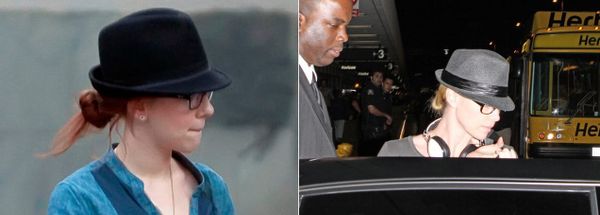 Charlize flies in,Ryan flies out,&shades of Scarjo
