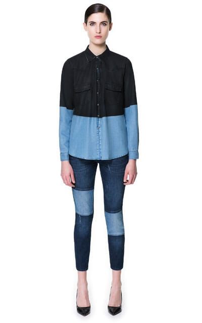 Sasha’s INTO IT: Zara patched jeans