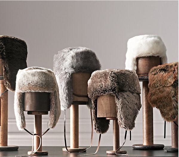 Sasha’s INTO IT: Restoration Hardware Faux Fur Ushanka Hat
