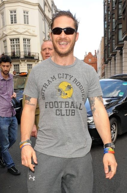 Tom Hardy’s promotional wardrobe