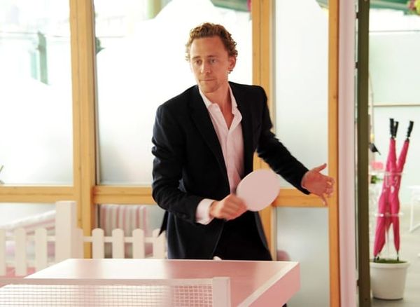 Tom Hiddleston, tennis, and ping-pong