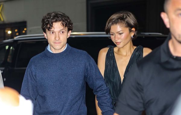 Tom and Zendaya are still outside