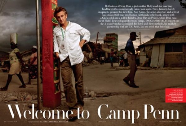 Single Sean Penn lives in Haiti