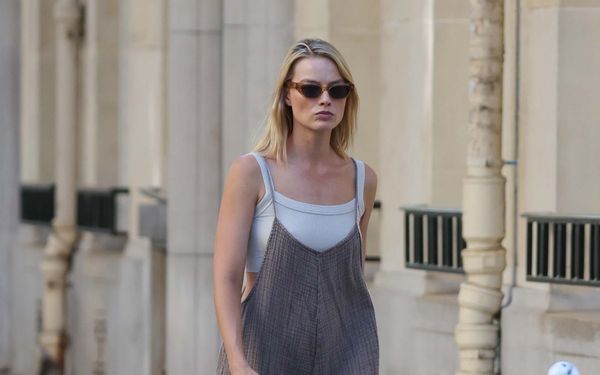 Margot Robbie in a onesie