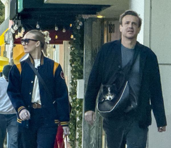 Jason Segel’s dog bag