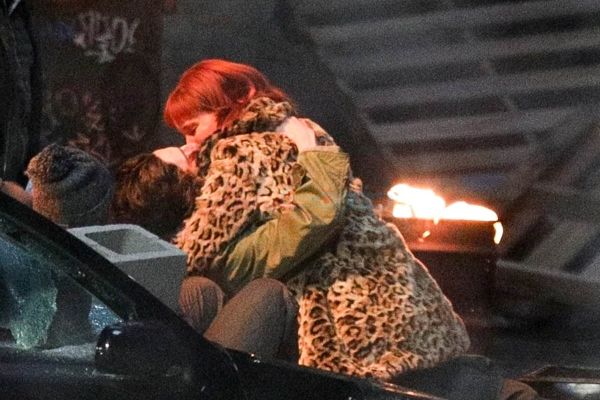 Jennifer and Timothee Kissing