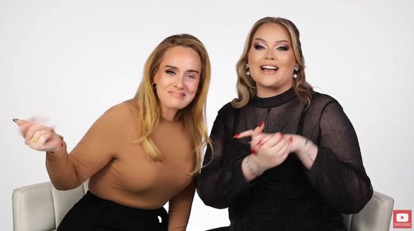 Adele in the makeup chair